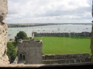The view east from the keep