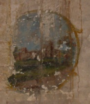 A mural on the keep wall